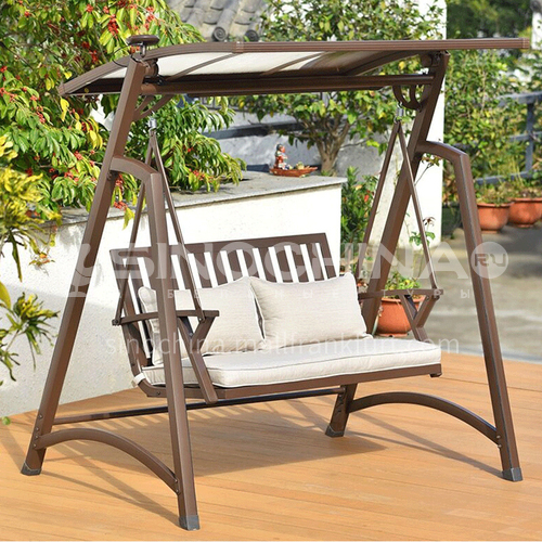 JOZL- Outdoor courtyard garden villa hanging chair solar swing/aluminum alloy